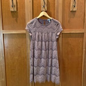 NWT Lace Babydoll Dress // Dark Lavender // Size M